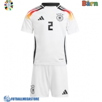 Fotballdrakt Barn Tyskland Antonio Rudiger #2 Hjemmedraktsett EM 2024 Kortermet (+ Korte bukser)